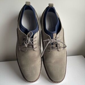 Johnston & Murphy Duncan Taupe Leather Oxfords